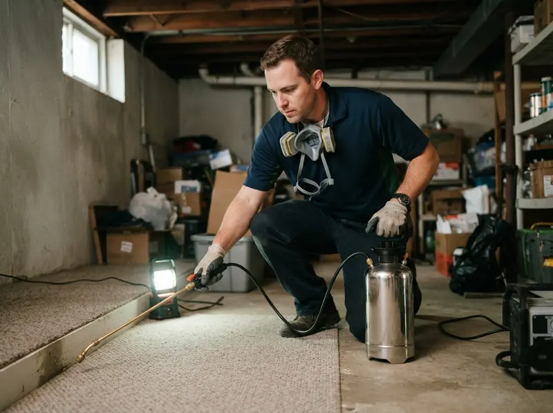 Basement Flea and Mite Remediation in Boston, MA