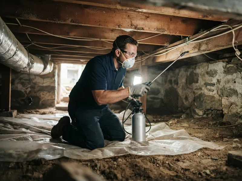 Crawlspace and Attic Powderpost Beetle Remediation in Boston, MA